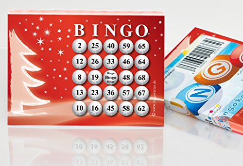 DiPrint Bingokarten für die Weihnachtsfeier (24 aus 75) von DiPrint