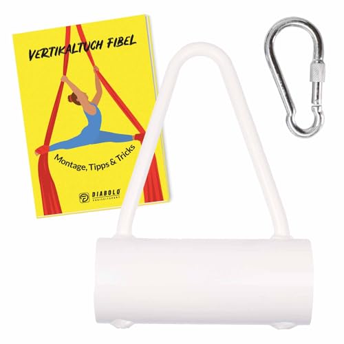 Diabolo Freizeitsport Vertikaltuch aufhängung in Weiß, bis 2000 kg Belastung, Halterung für Aerial Yogatuch von Diabolo Freizeitsport