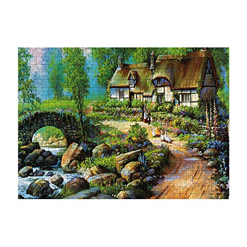 Diadia_Home Puzzle 1000 Teile- 1000 Stück Spiel Puzzles für Erwachsene Kinder, Geschicklichkeitsspiel für die Ganze Familie, Dekompression der Erwachsenen (Kleine Brücke) von Diadia_Home