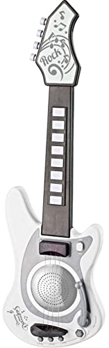 Diakakis Luna Gitarre mit Sound Licht Headset Schultergurt Kinder Musikspielzeug +3J (weiß) von Diakakis