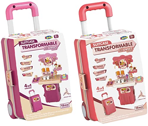 Diakakis Luna Trolley Candy 4in1 m. Zubehör 19-TLG. Kinder Süßwaren Süßigkeiten Spielset von Diakakis