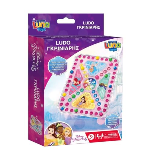 Disney Prinzessinnen Pop-Up-Brettspiel, traditionelles Ludo-Brettspiel-Set für Kinder, lustiges Indoor-Spiel ab 3 Jahren, Geburtstagsgeschenk für Kinder Disney Prinzessinnen Pop-Up-Brettspiel, traditionelles Ludo-Brettspiel-Set für Kinder, lustiges Indoor-Spiel ab 3 Jahren, Geburtstagsgeschenk für Kinder von Diakakis