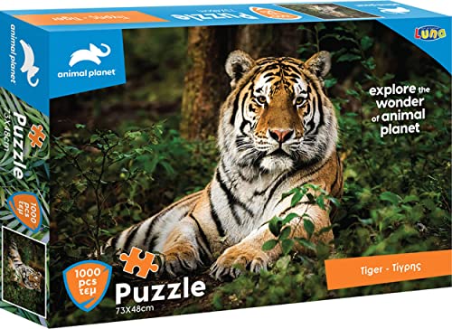 Luna Puzzle Animal Planet Tierpuzzle Tiger 1000-tlg. Format 73 x 48 cm von Diakakis