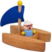 Pfingstweid - Katamaranwicht Karl mit flexiblem Stehwicht Kapitän aus Erle & Buche (Holz), Segel aus Wollfilz von Diakonie Pfingtweid e.V.