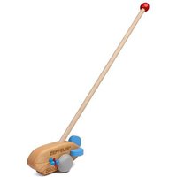 Pfingstweid - Schiebe-Zeppi aus Erle zum Schieben mit Rädern aus Buche, Holz von Diakonie Pfingtweid e.V.