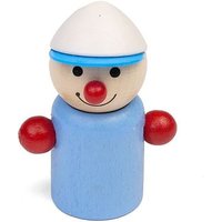 Pfingstweid - Wicht Helmut mit Schildkappe blau/weiß aus Buche, Holz von Diakonie Pfingtweid e.V.