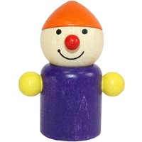 Pfingstweid - Wicht Susi lila/orange aus Buche, Holz Figur von Diakonie Pfingtweid e.V.