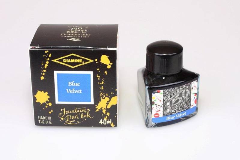 Diamine Tintenfass 150th Anniversary Blue Velvet 40ml von Diamine