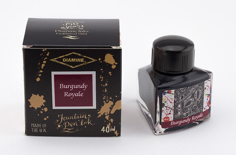 Diamine Tintenfass 150th Anniversary Burgundy Royal 40ml Diamine Tintenfass 150th Anniversary Burgundy Royal 40ml von Diamine