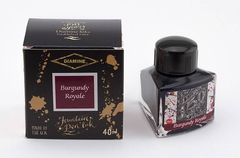 Diamine Tintenfass 150th Anniversary Burgundy Royal 40ml Diamine Tintenfass 150th Anniversary Burgundy Royal 40ml von Diamine