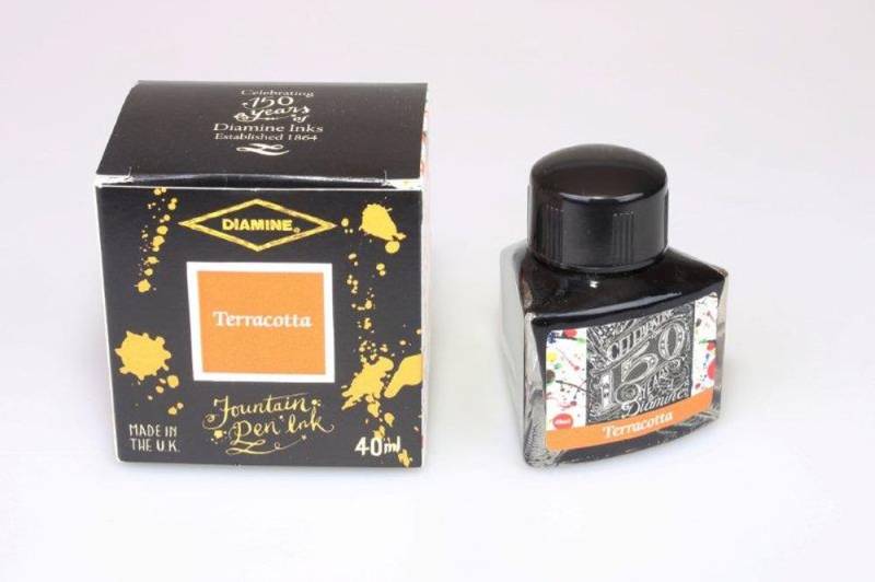 Diamine Tintenfass 150th Anniversary Terracotta 40ml von Diamine