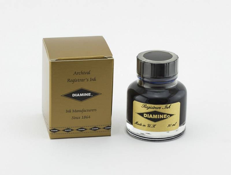 Diamine Tintenfass Registrars Ink Blau-Schwarz 30ml Diamine Tintenfass Registrars Ink Blau-Schwarz 30ml von Diamine