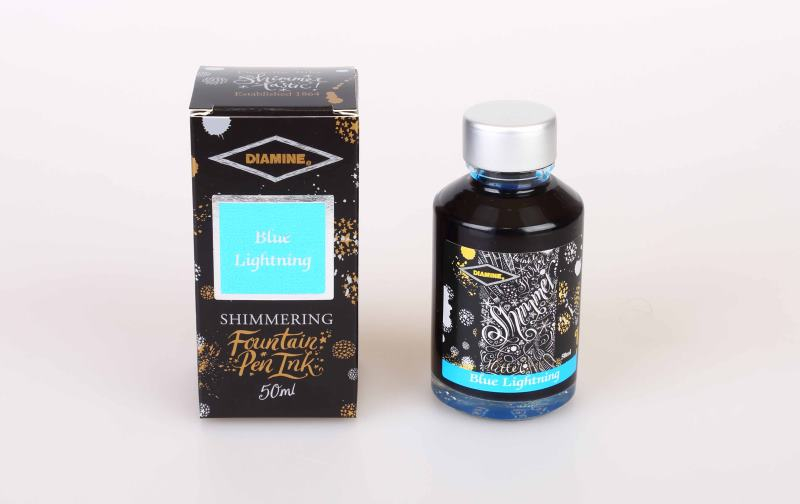 Diamine Tintenfass Shimmering Blue Lightning 50ml Diamine Tintenfass Shimmering Blue Lightning 50ml von Diamine