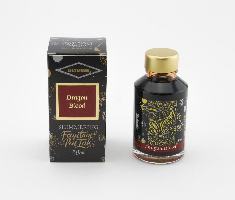 Diamine Tintenfass Shimmering Dragon Blood 50ml von Diamine