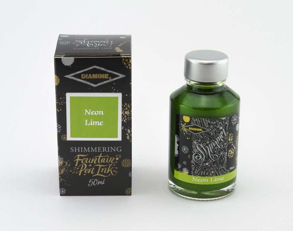 Diamine Tintenfass Shimmering Neon Lime 50ml Diamine Tintenfass Shimmering Neon Lime 50ml von Diamine