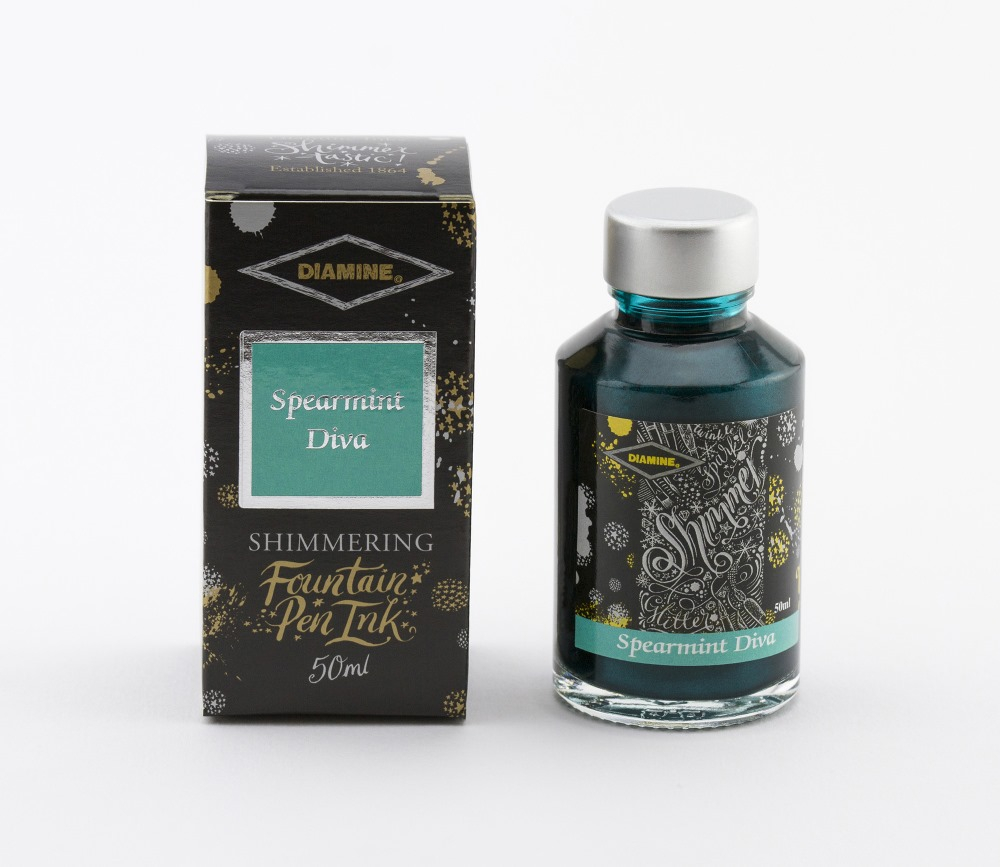 Diamine Tintenfass Shimmering Spearmint Diva 50ml Diamine Tintenfass Shimmering Spearmint Diva 50ml von Diamine