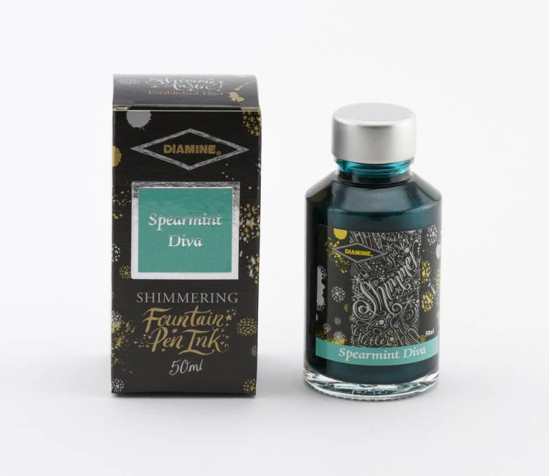 Diamine Tintenfass Shimmering Spearmint Diva 50ml Diamine Tintenfass Shimmering Spearmint Diva 50ml von Diamine
