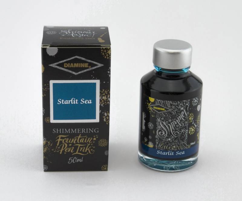 Diamine Tintenfass Shimmering Starlit Sea 50ml von Diamine