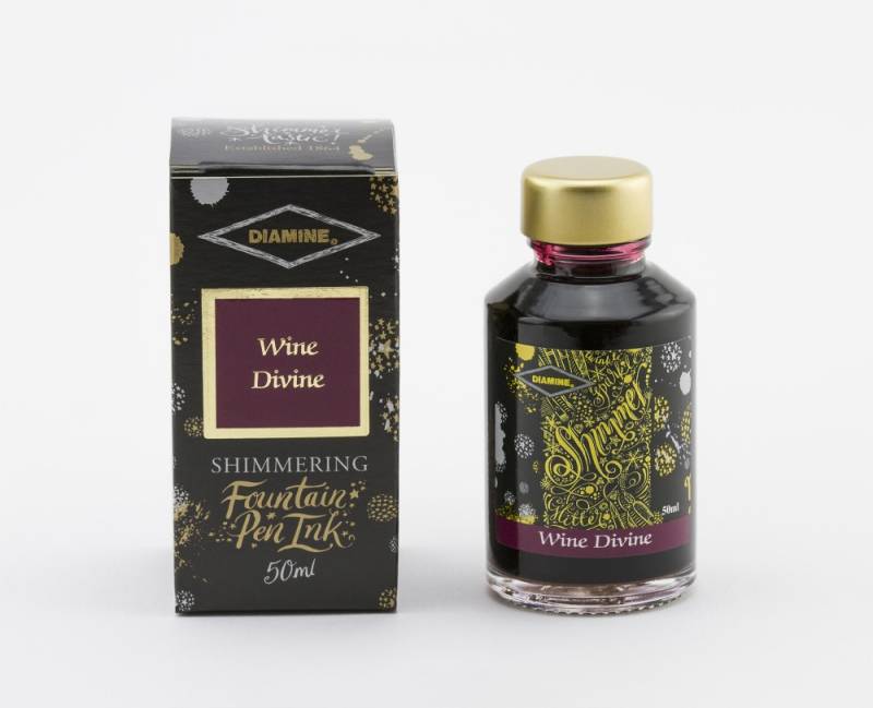 Diamine Tintenfass Shimmering Wine Divine 50ml von Diamine