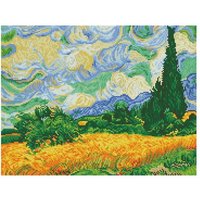 Diamond Dotz - Diamond Painting Weizenfeld mit Zypressen, Van Gogh Diamond Dotz - Diamond Painting Weizenfeld mit Zypressen, Van Gogh von Diamond Dotz