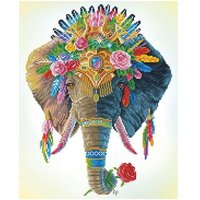 Diamond Painting Bohemian Elefant von Diamond Dotz