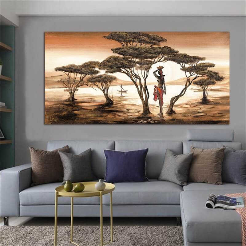 Afrikanische Malerei 50x100cm von Diamond Painter