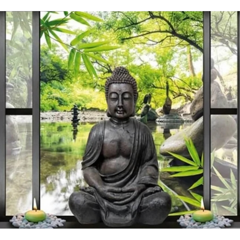Buddha am Fenster von Diamond Painter