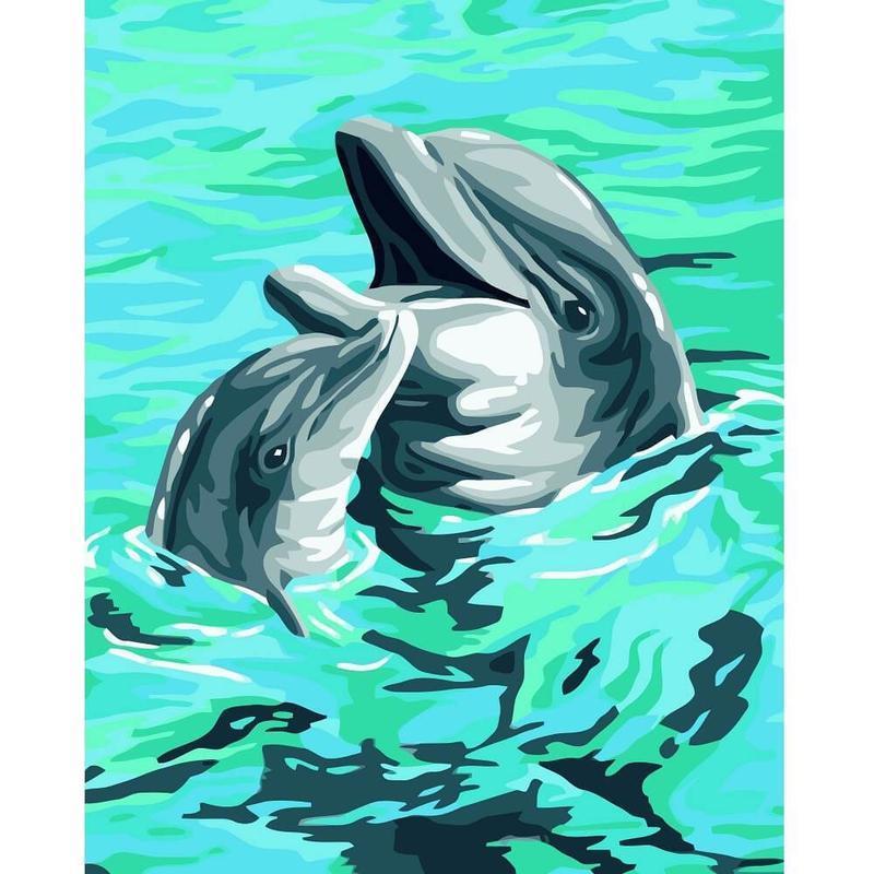 Delfine | Malen nach Zahlen von Diamond Painter