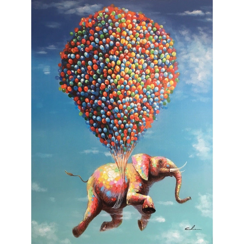 Elefant an Luftballons von Diamond Painter