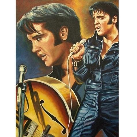 Elvis Presley singend von Diamond Painter