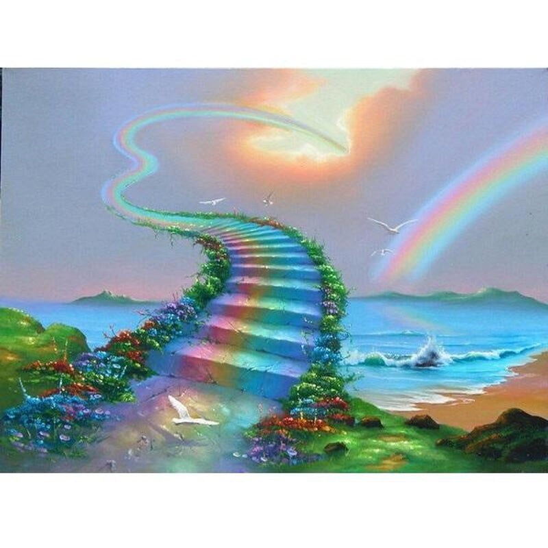 Regenbogen-Treppe von Diamond Painter