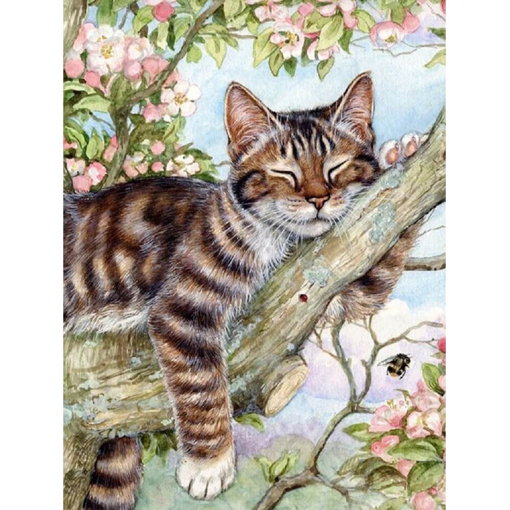 Schlafende Katze von Diamond Painter