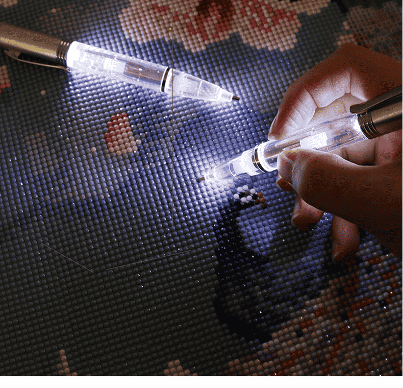 Diamond-Painting-Stifte mit LED-Licht |  5 Farben von Diamond Painter