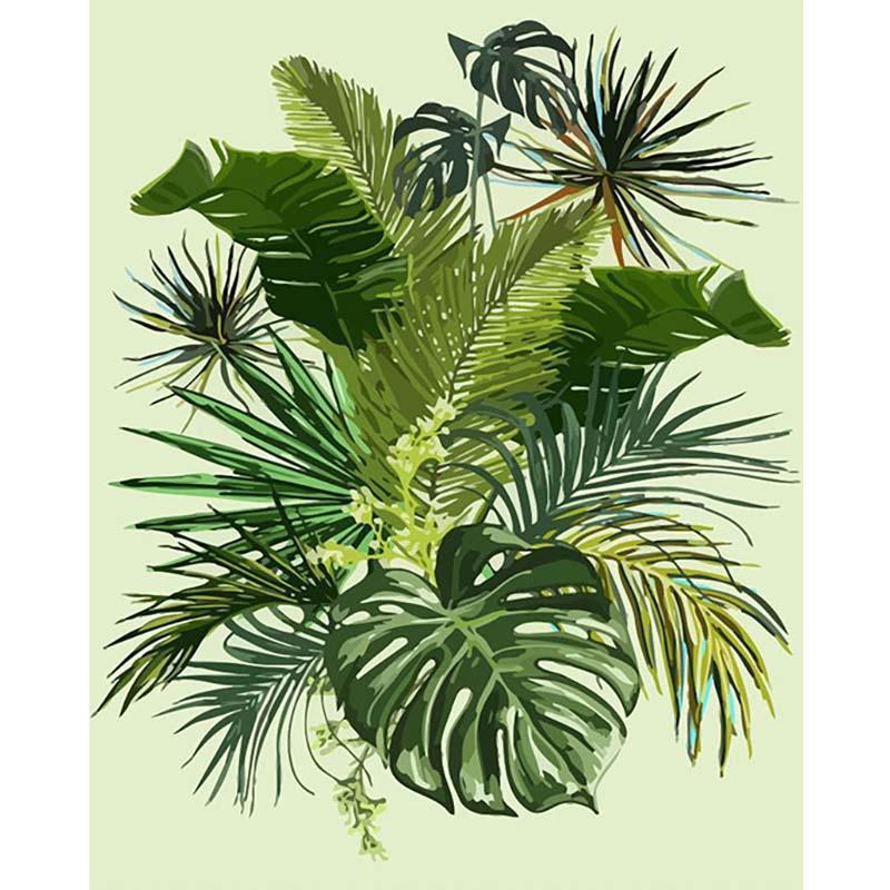 Tropische Pflanzen | Malen nach Zahlen von Diamond Painter