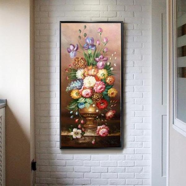 Vase bunte Blumen ab 50x90cm von Diamond Painter