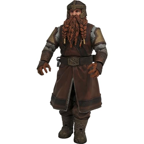 Diamond Select Toys FEB208568 Lord of The Rings Gimli Action Figur 14,5Cm, Mehrfarbig von Diamond Select Toys