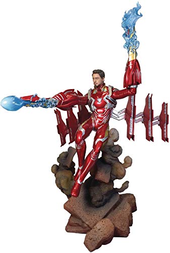 Diamond Select Toys Marvel Gallery Avengers 3 Unmasked Iron Man MK50 DLX PVC Figure, Mehrfarbig, einheitsgröße, 699788830567 von Diamond Select Toys