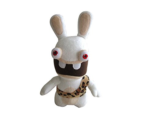 Raving Rabbits KH00188, Raving Rabbids Plüsch - Höhlenmensch (22cm), Raving Rabbids Plüschfigur 22cm Verkleidet als Höhlenmensch von Diamond Select Toys