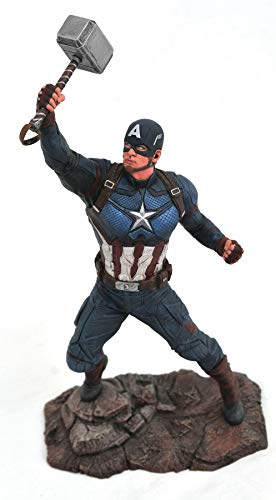 Marvel JUL192669 Gallery Avengers Endgame Captain America PVC-Fig, Mehrfarbig, One-Size von Diamond Select Toys