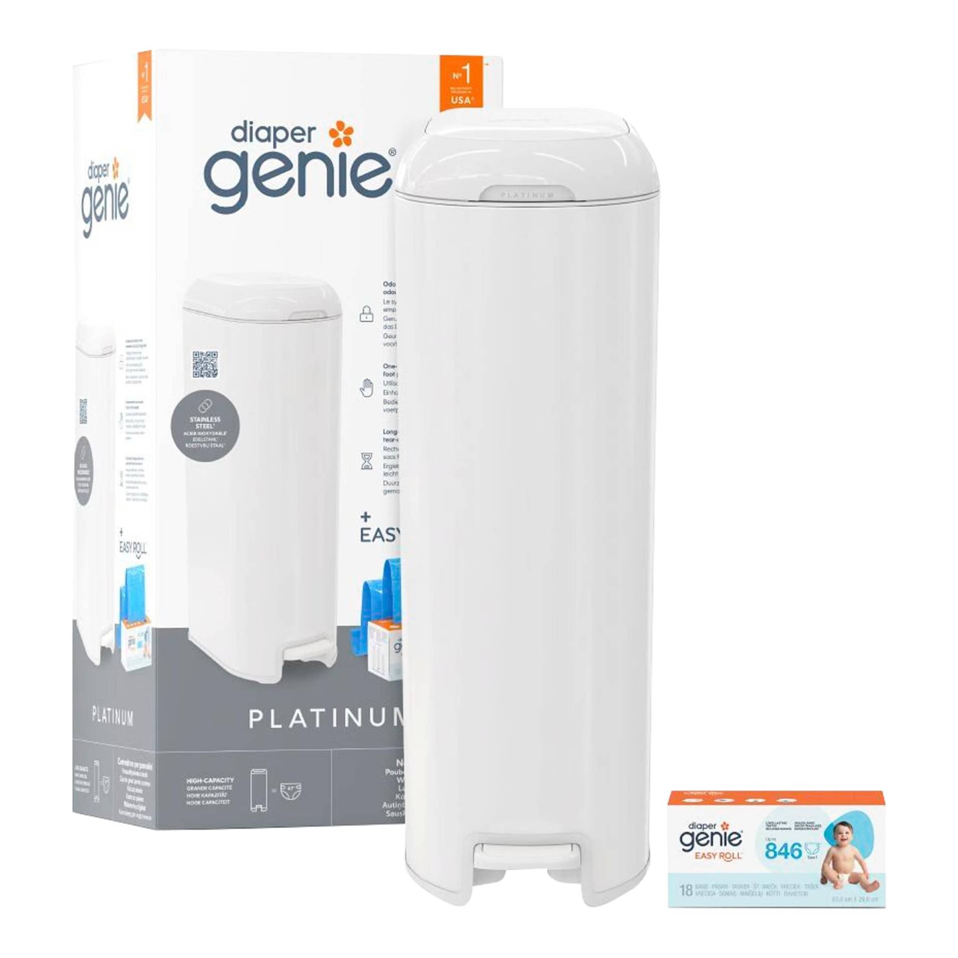 Diaper Genie Windeleimer Diaper Genie Platinum Diaper Genie Windeleimer Diaper Genie Platinum von Diaper Genie
