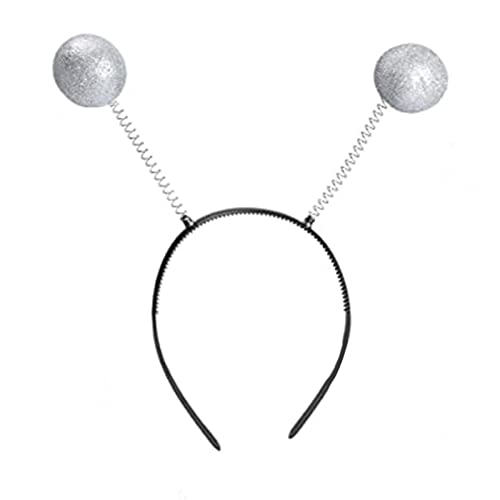 Diarypiece Alien HeadBopper Antennen-Stirnband, Halloween-Kopfbedeckung Marsian Metallic-Stirnband von Diarypiece