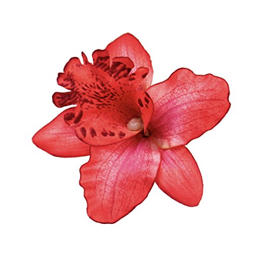 Diawell Orchidee Haarblume Haarclip Haarspange Blume Blüte Ansteckblume Haarschmuck von Diawell