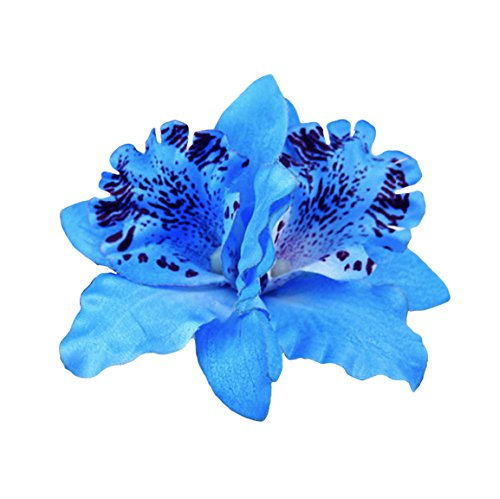 Diawell Orchidee Haarblume Haarclip Haarspange Blume Blüte Ansteckblume Haarschmuck von Diawell