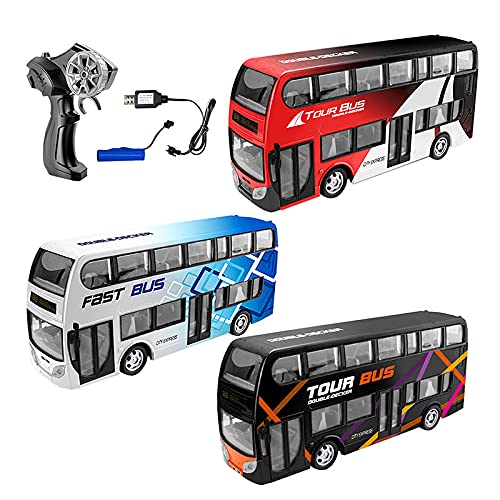Diawell RC Ferngesteuertes Bus Auto Spielzeugauto mit Frondlicht Akku Ladegeräte 2,4GHz 30cm lang 2,4 GHz mit Wiederaufladbare Batterien als Geschenk für Kinder, Jungen und Mädchen von Diawell