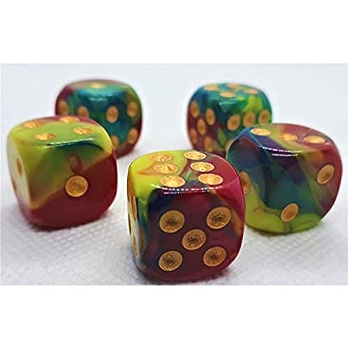 Dice4friends 70727 - Würfelset D6: Harlekin (12) von Dice4friends
