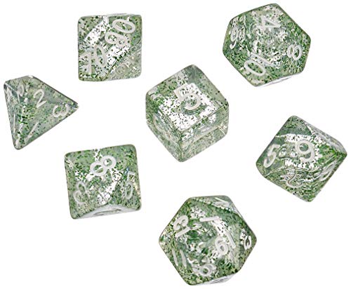 Dice4friends 86009 - Würfelset Confetti: Green (7) von Dice4friends