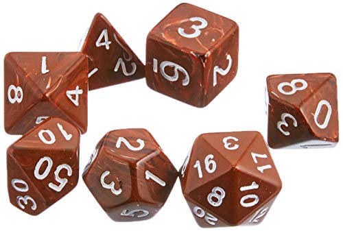 Dice4friends 86030 - Würfelset Candysweet: Choco (7) von Dice4friends