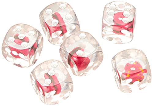 Dice4friends DIC37281 - Würfelset D6: Donut Pink (6) von Dice4friends