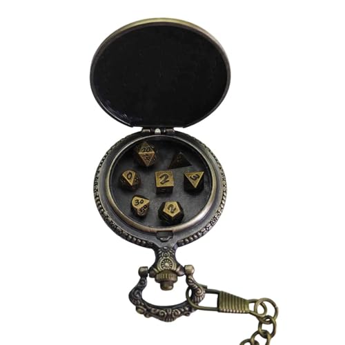 Dice4friends Würfelset: Metall Amulet – Dragon (7) von Dice4friends