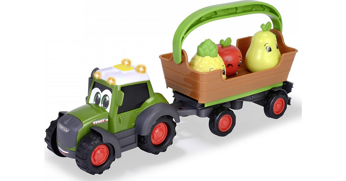 ABC - Freddy Fruit – Fendt Spielzeugtraktor mit Anhänger und Rasselfrüchten, 30 cm ABC - Freddy Fruit – Fendt Spielzeugtraktor mit Anhänger und Rasselfrüchten, 30 cm von Dickie Toys